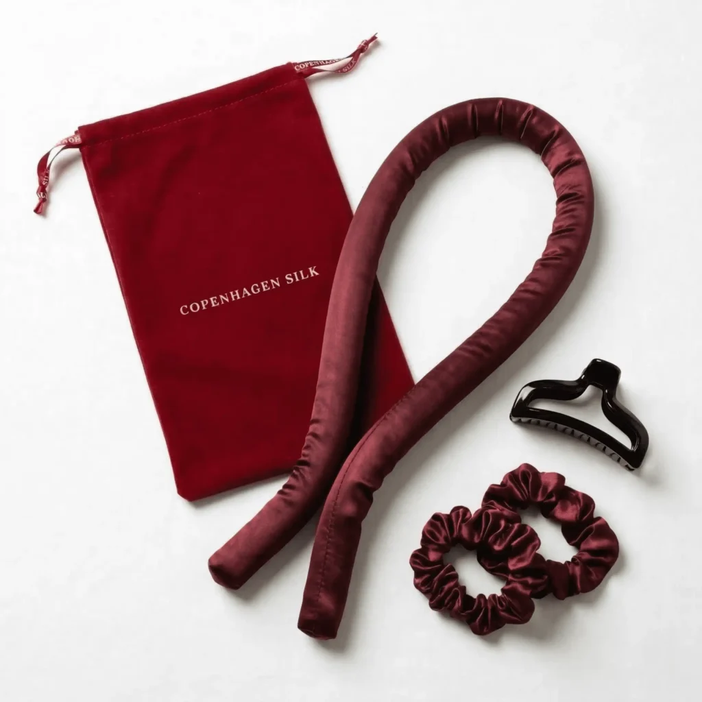 Heatless curler maron