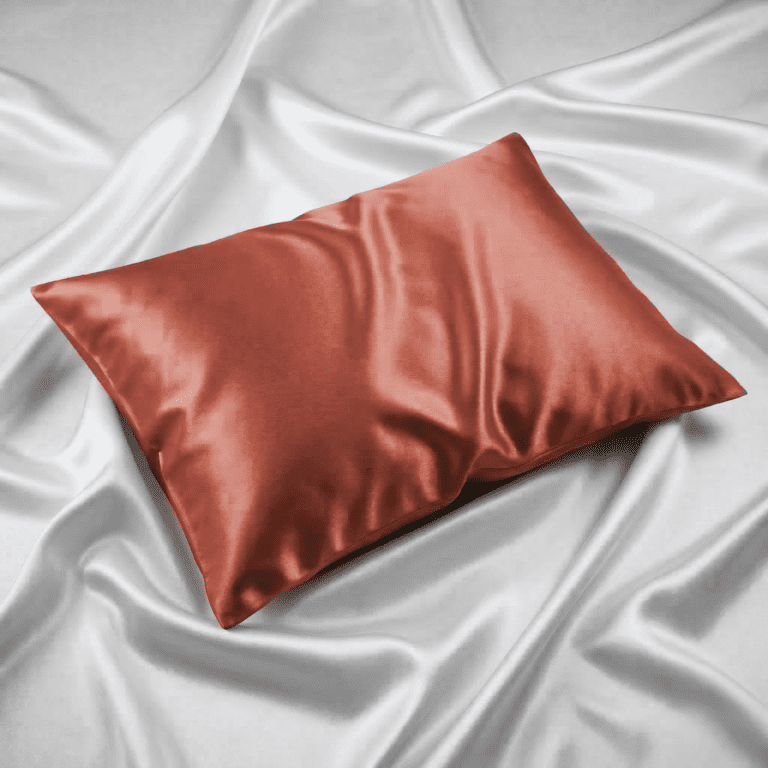 silk pillowcase peach
